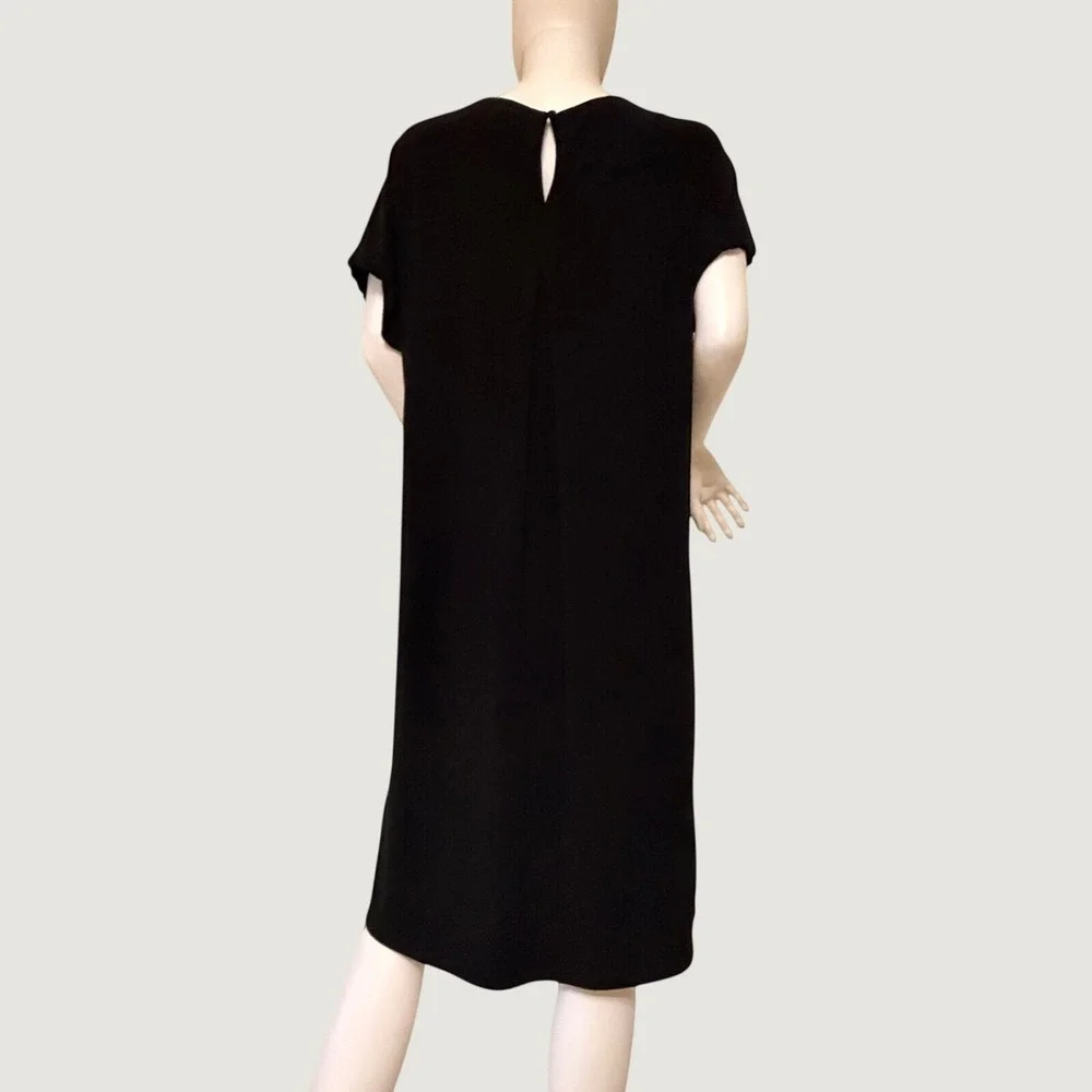 Cato Womens Black Blessed Graphic T-Shirt Dress Short Sleeve Size L